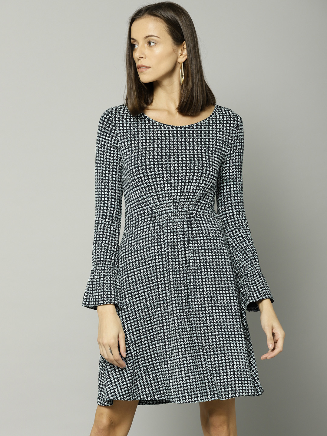 marks and spencer navy dress