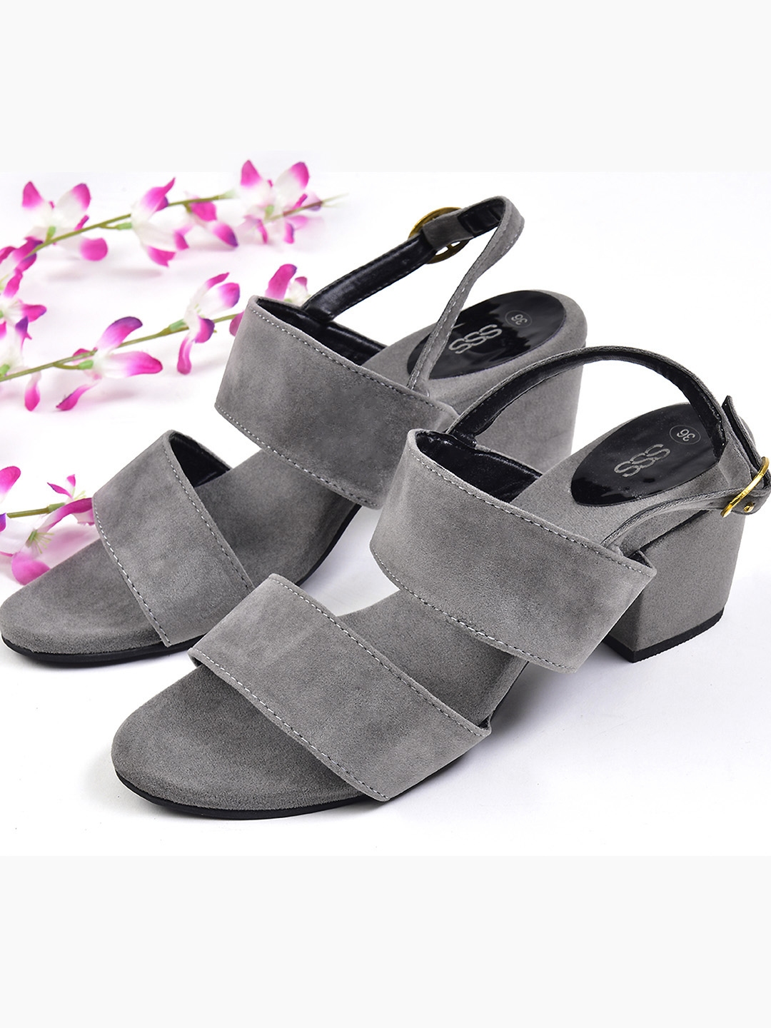 charcoal gray high heels