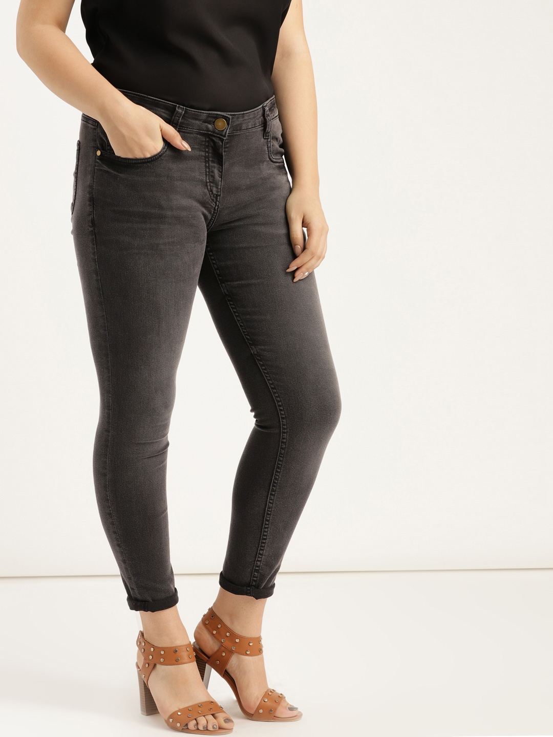 charcoal denim jeans