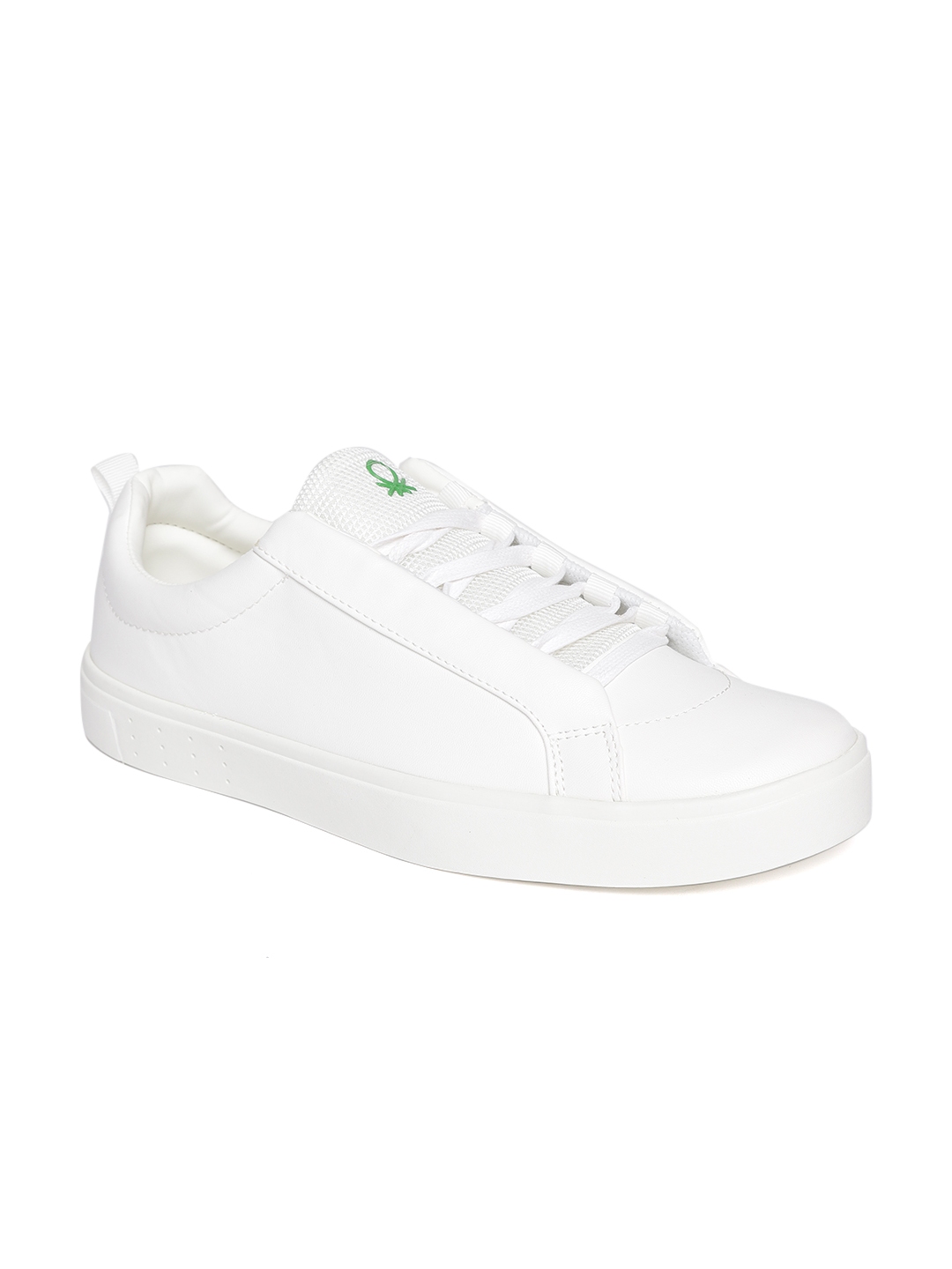 united benetton white shoes