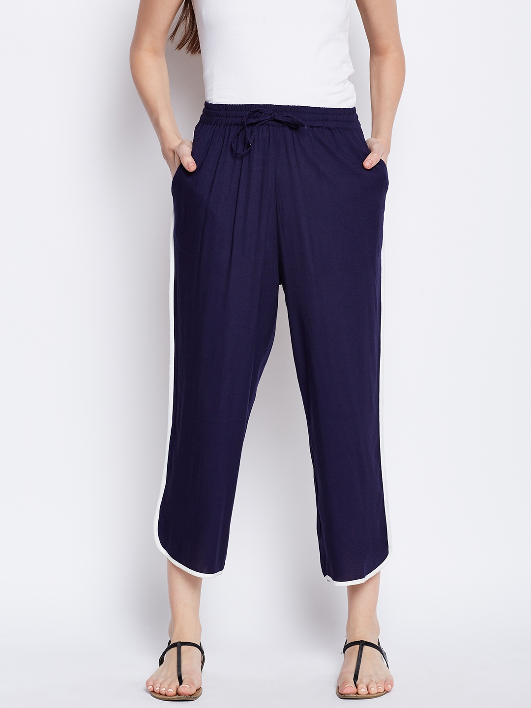 navy blue trousers women