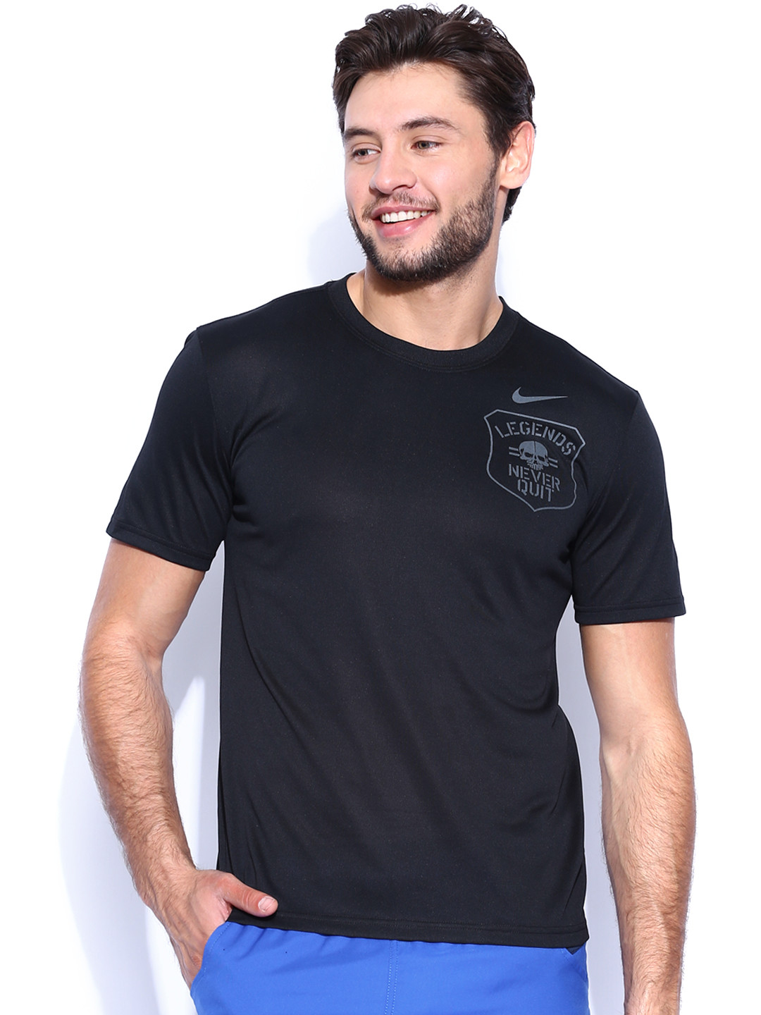 mens nike t shirt black