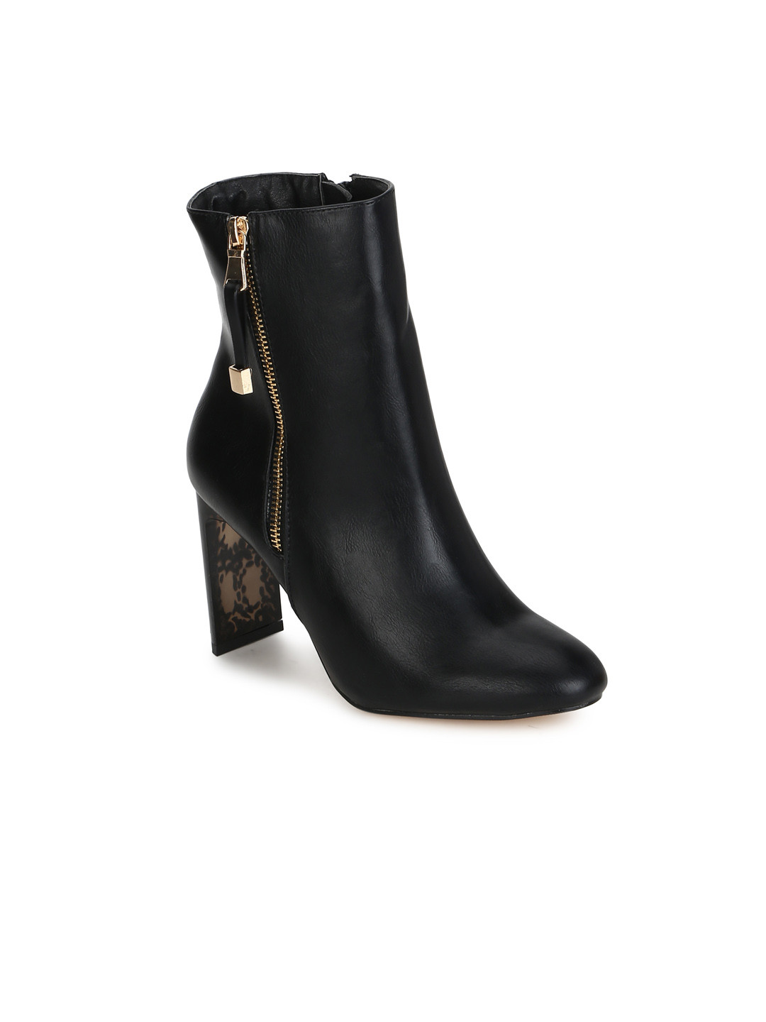 slim block heel boots