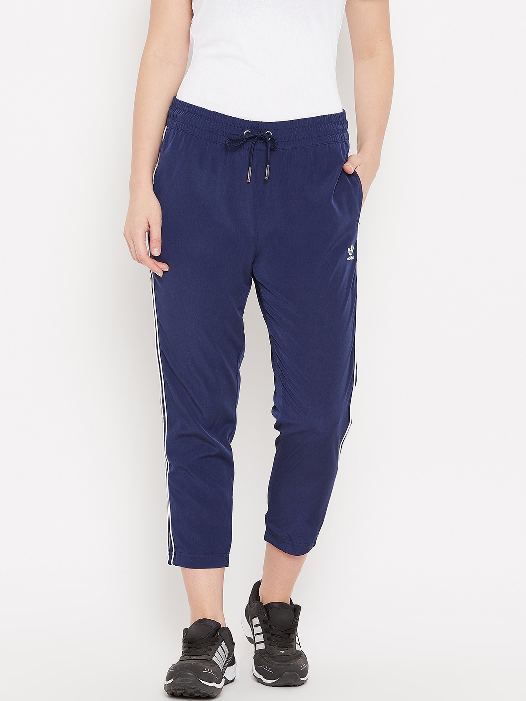 navy track pants