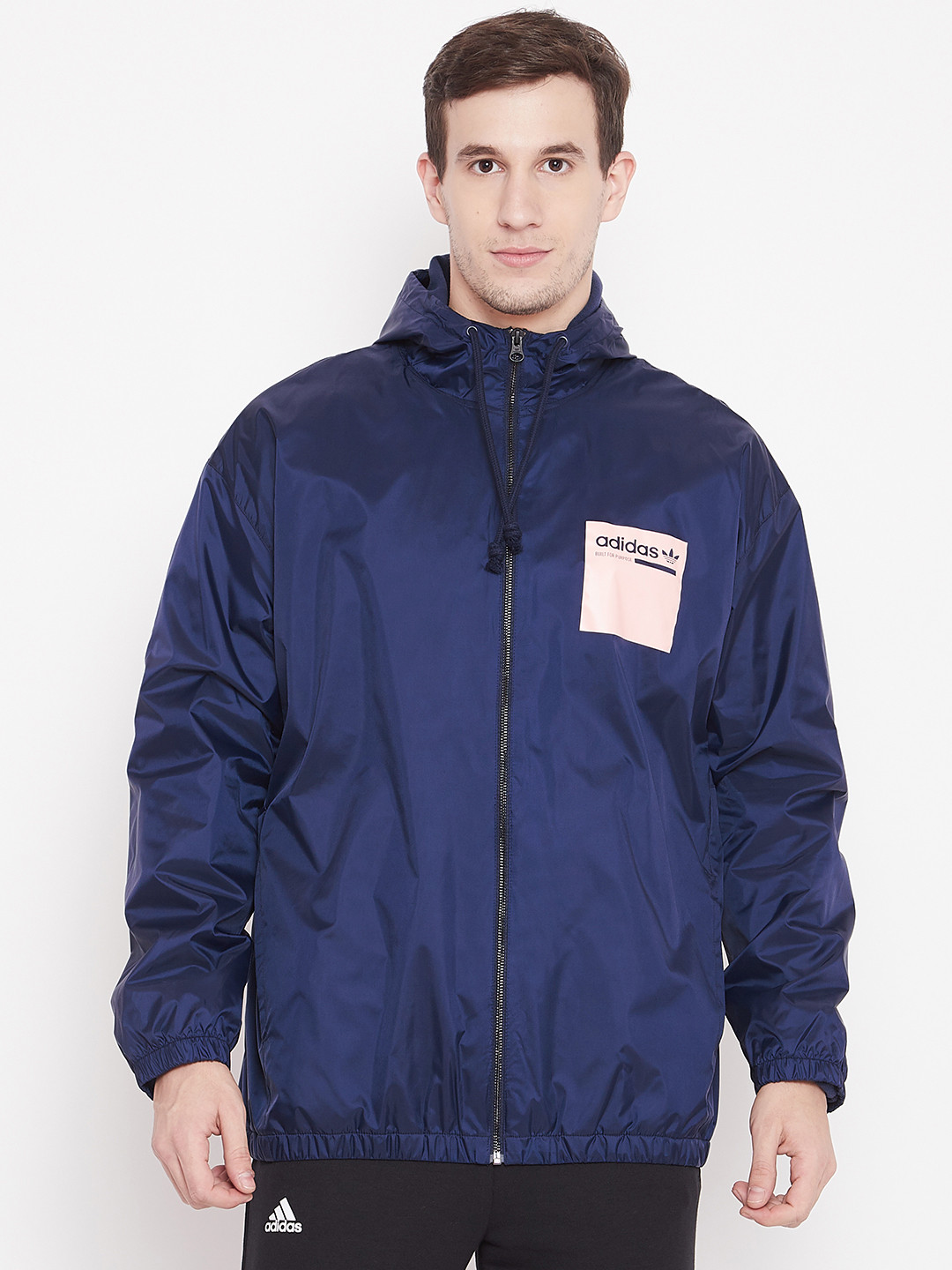 Buy ADIDAS Originals Men Navy Kaval WB Winter Printed Padded Hooded