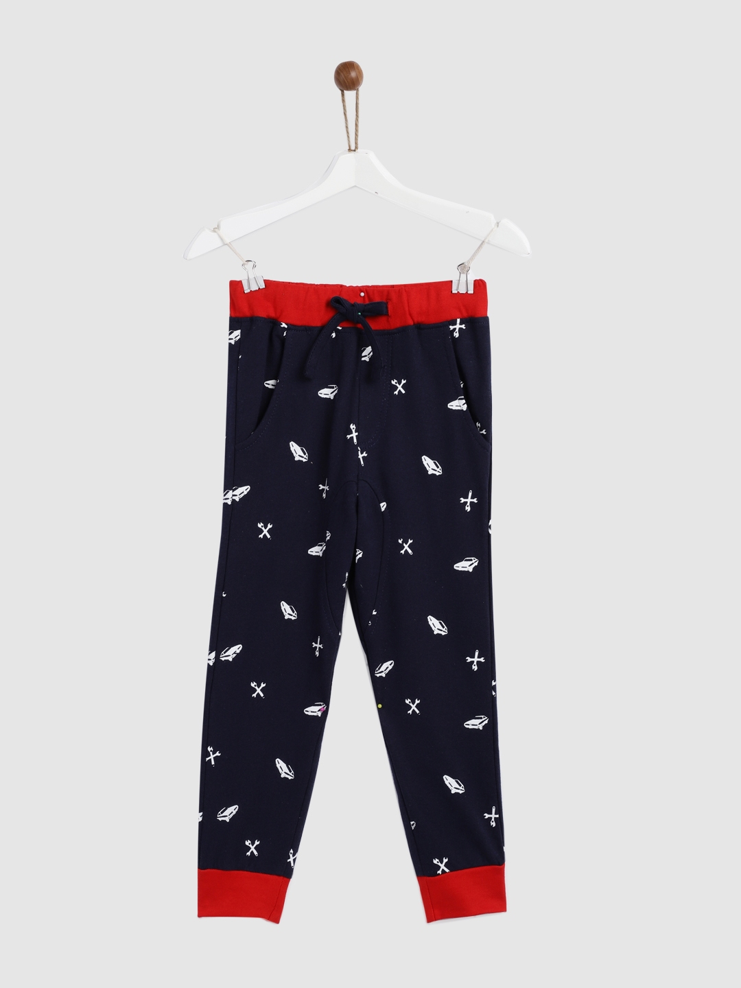 boys navy blue joggers