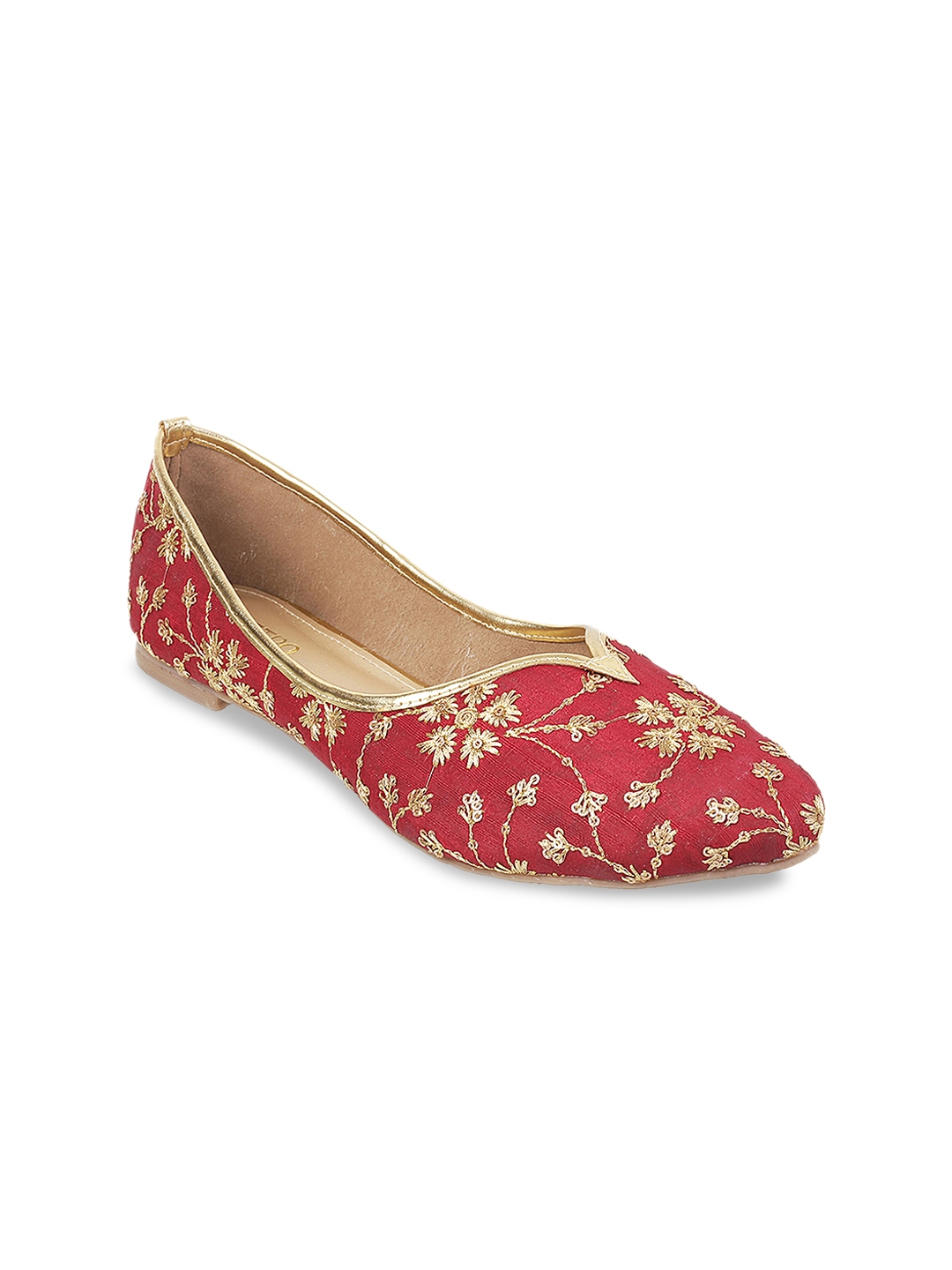 maroon ballet flats