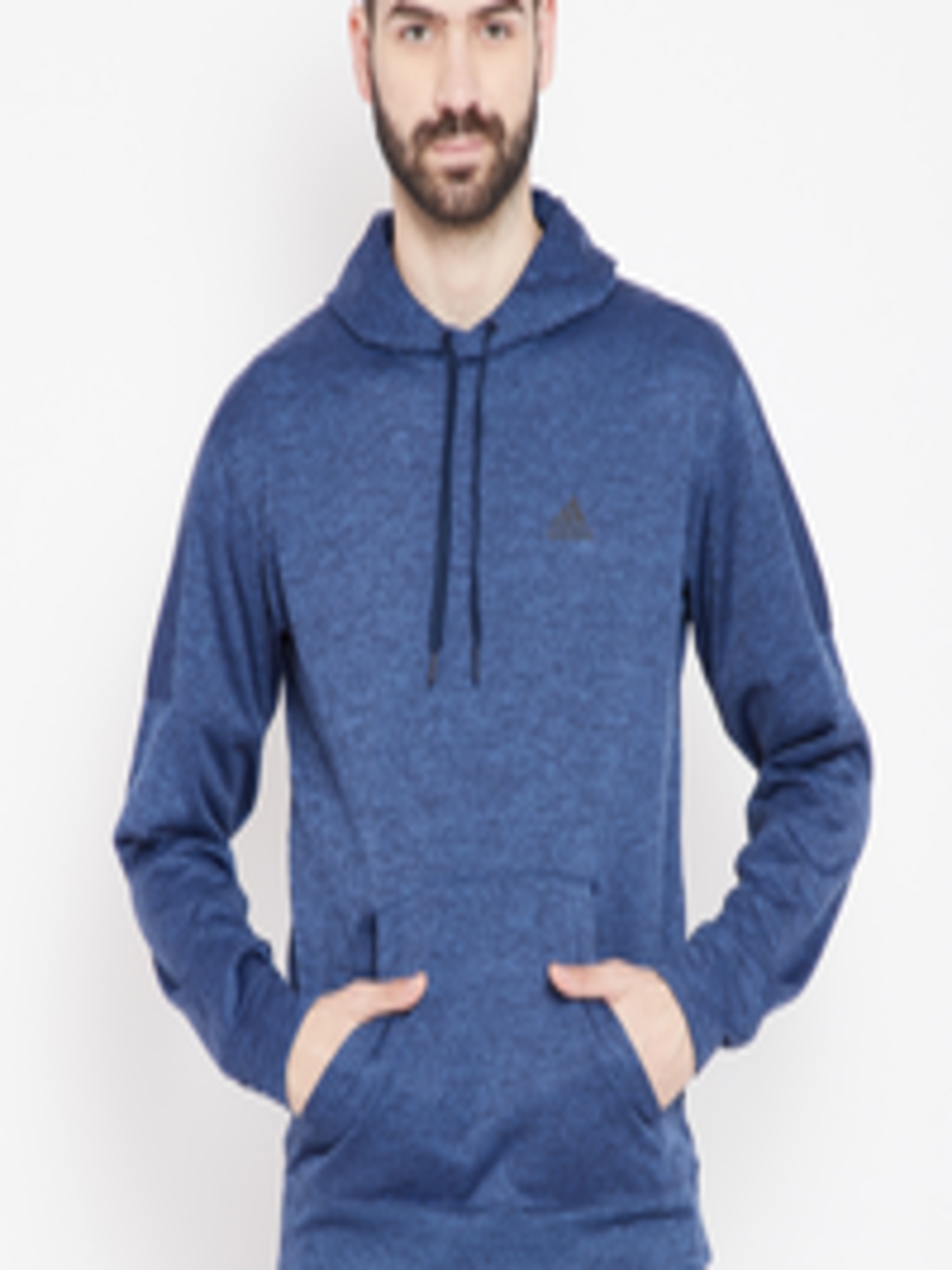 Buy ADIDAS Men Navy TI FLC PO Hooded Sweatshirt - Sweatshirts for Men ...
