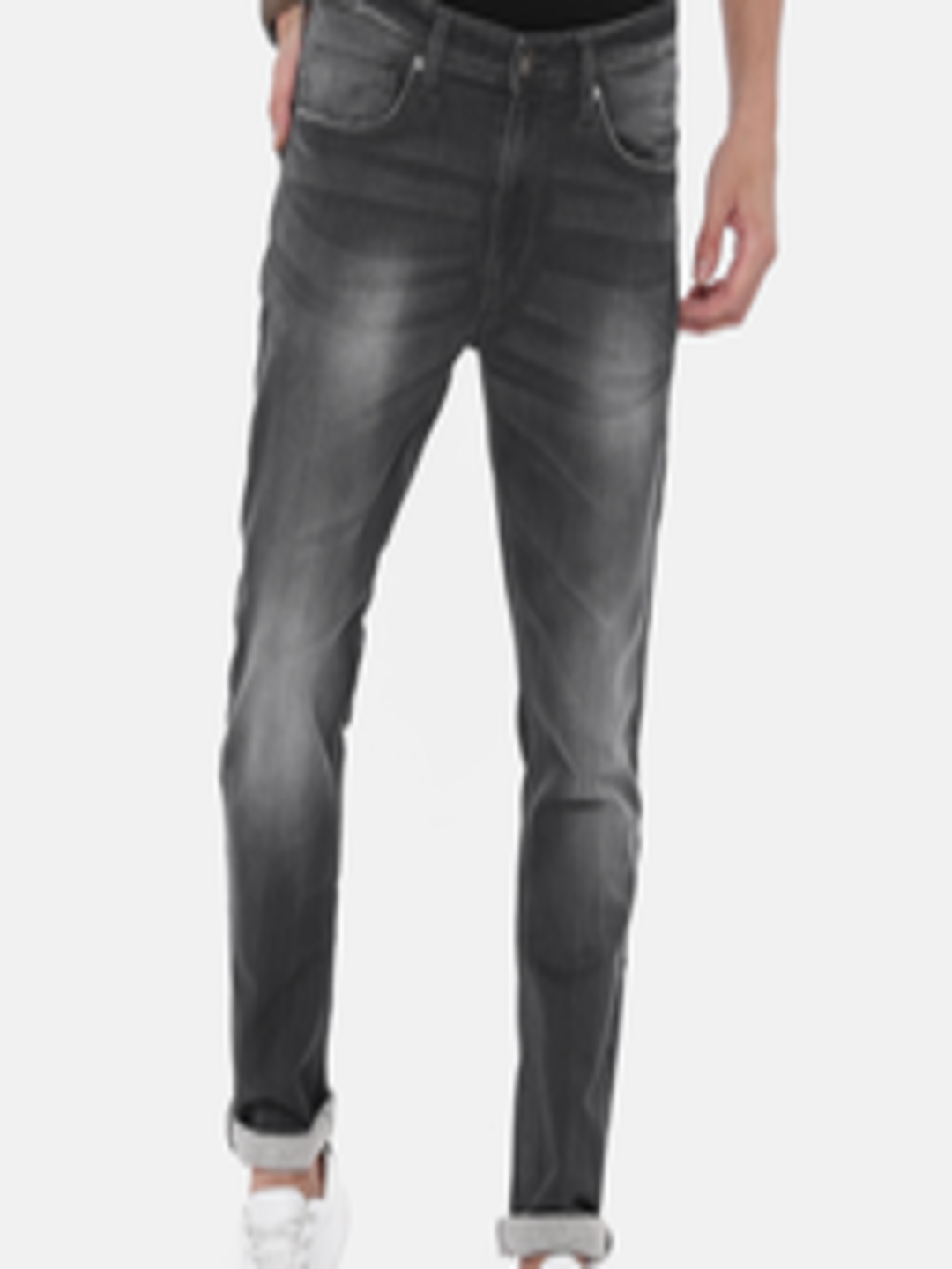 Buy Pepe Jeans Men Grey Chinox Slim Fit Mid Rise Clean Look Stretchable ...