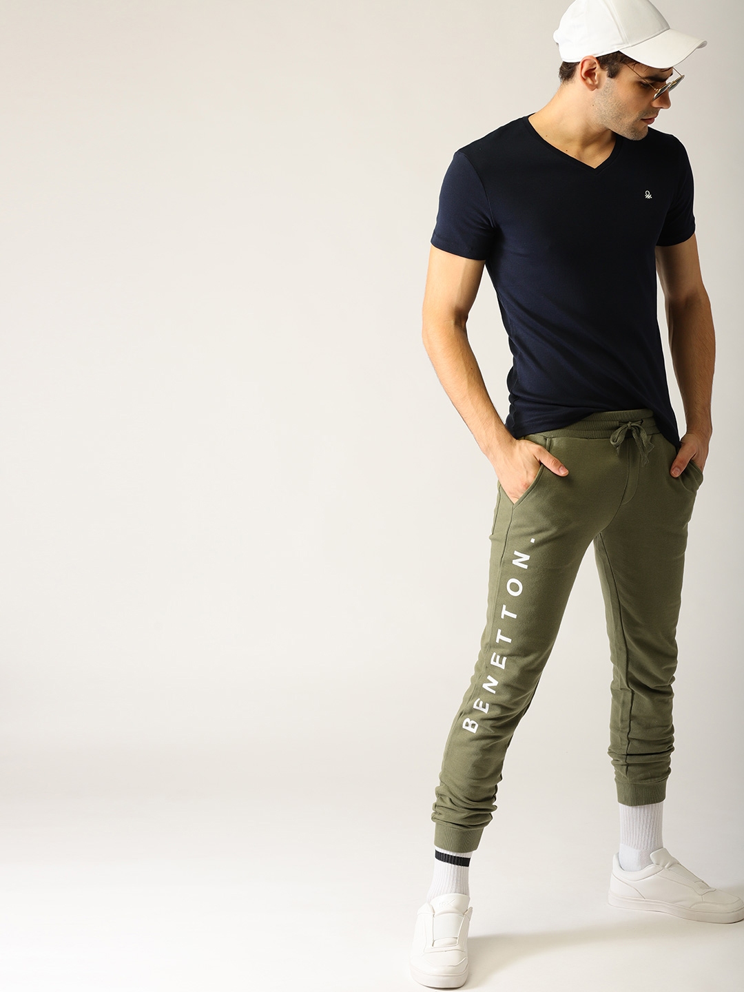 benetton track pants