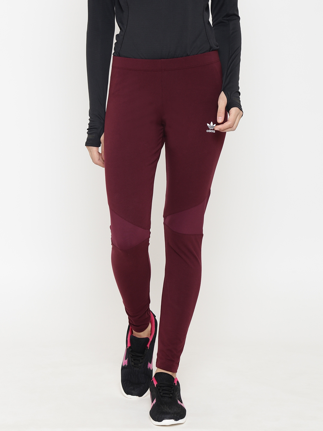 nike tights burgundy