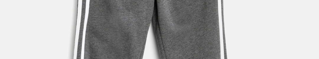 Buy ADIDAS Boys Charcoal Grey 3S FT Training Track Pants - Track Pants ...