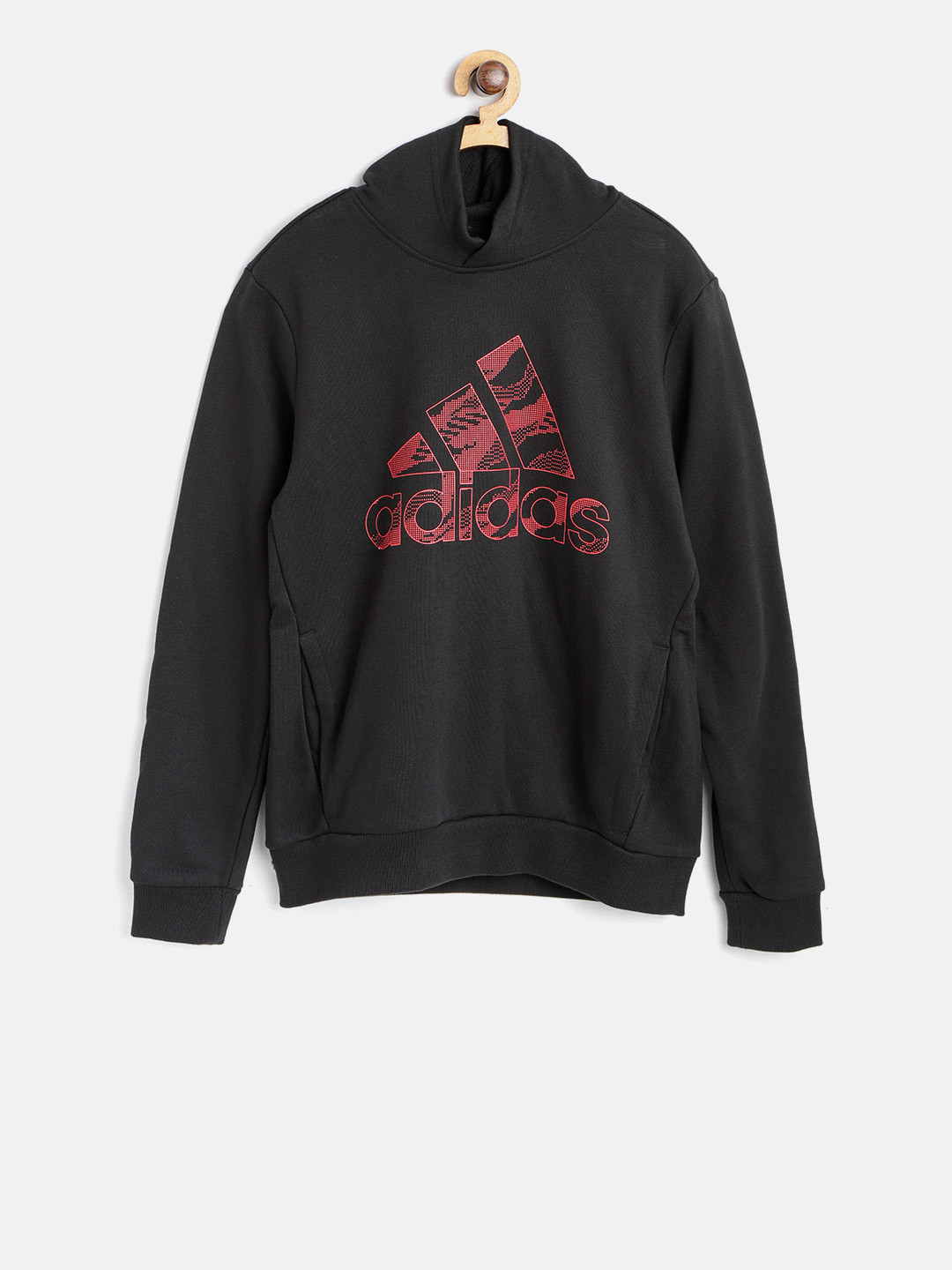 Adidas Boys Yb Print Fz Hd Sweatshirt Sports Outdoors Sweatshirts