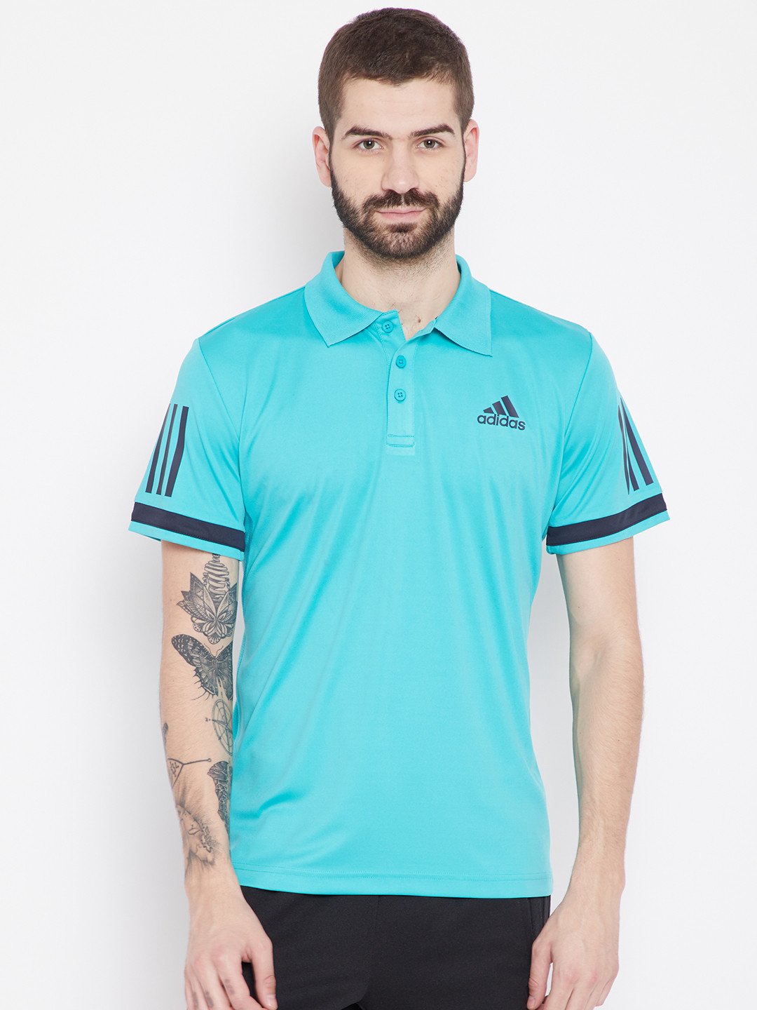 Buy ADIDAS Men Blue Solid Club Polo Tennis T Shirt Tshirts for Men 7402739 Myntra