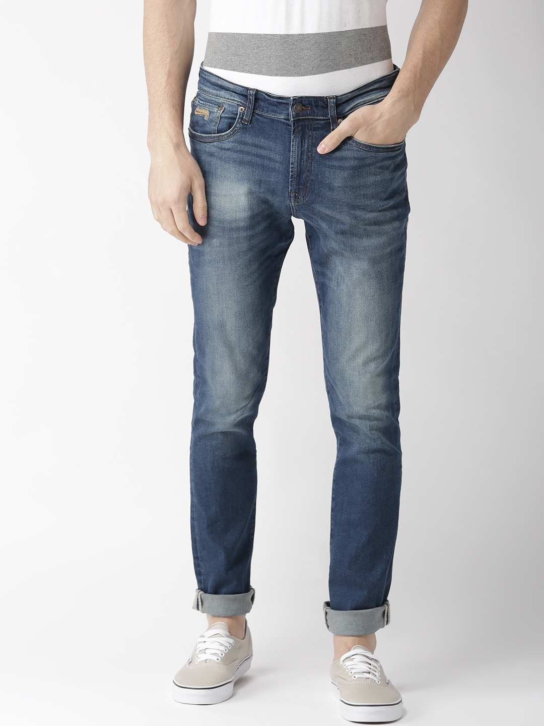 Buy Aeropostale Men Blue Mid Rise Clean Look Stretchable Jeans - Jeans ...