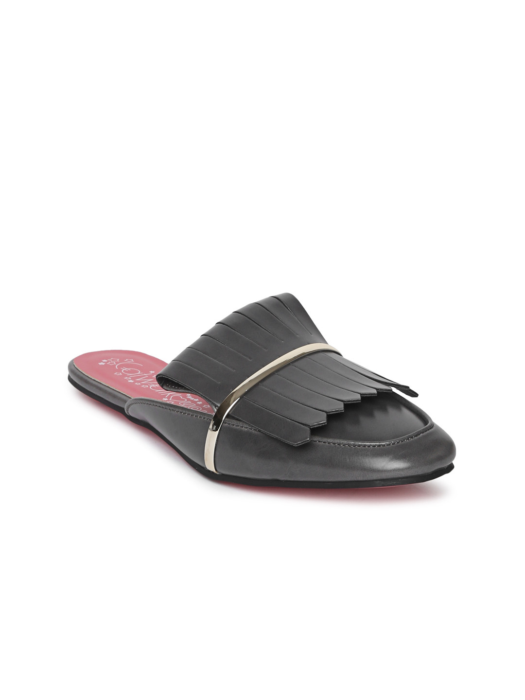 Buy Catwalk Women Black Solid Mules - Flats for Women 7410344 | Myntra