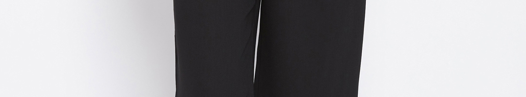 Buy Zastraa Women Black Parallel Trousers - Trousers for Women 7414866 ...