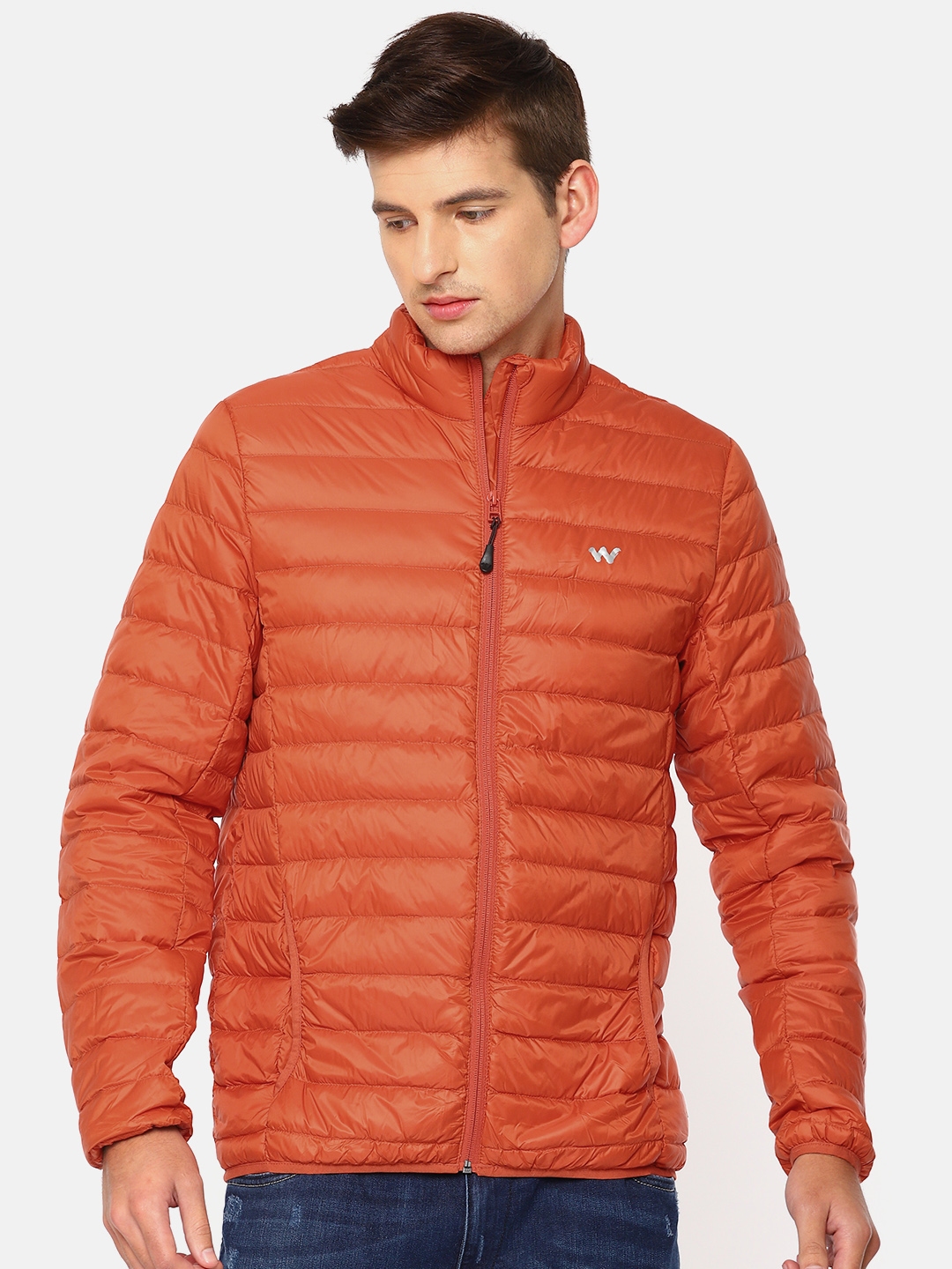 Buy Wildcraft Men Orange Solid Puffer Down - Jackets for Men 7422255 ...