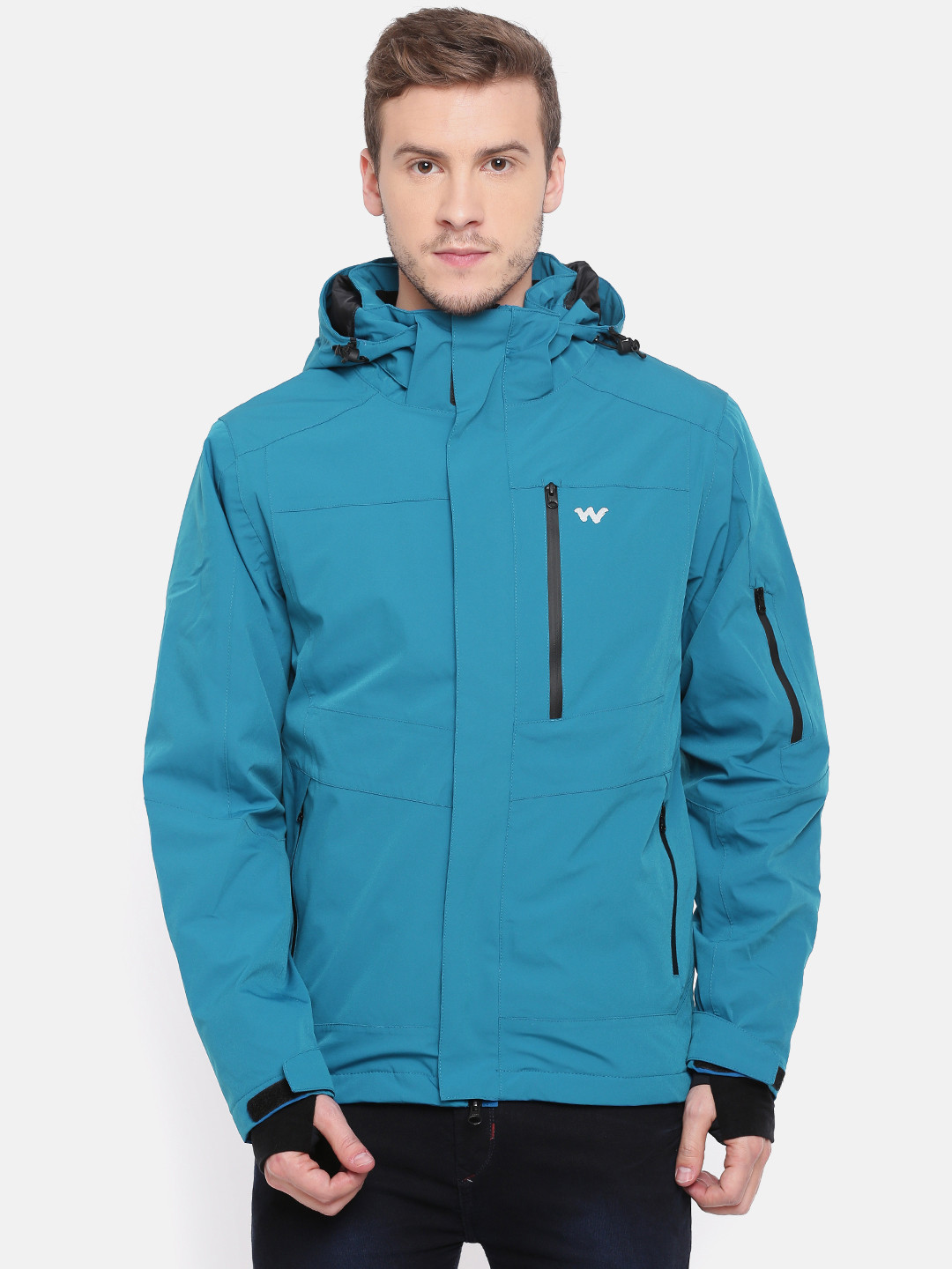 Buy Wildcraft Men Blue Solid Padded Ski Jacket Jackets for Men