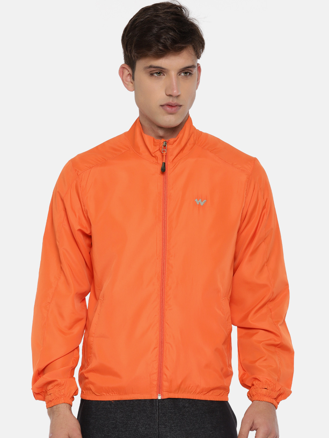 Buy Wildcraft Men Orange Solid Yen Wind Breaker Jacket Jackets for