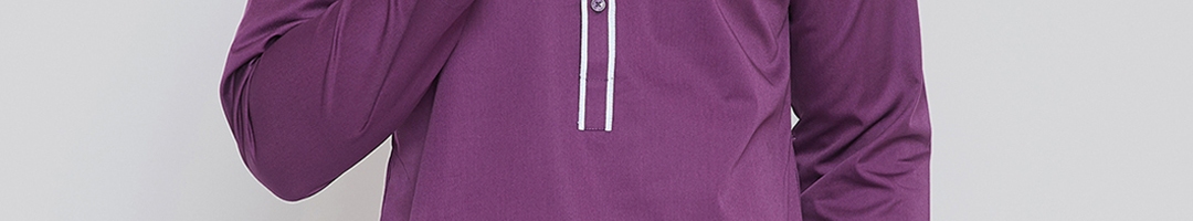Buy See Designs Men Purple Solid Straight Kurta - Kurtas for Men ...