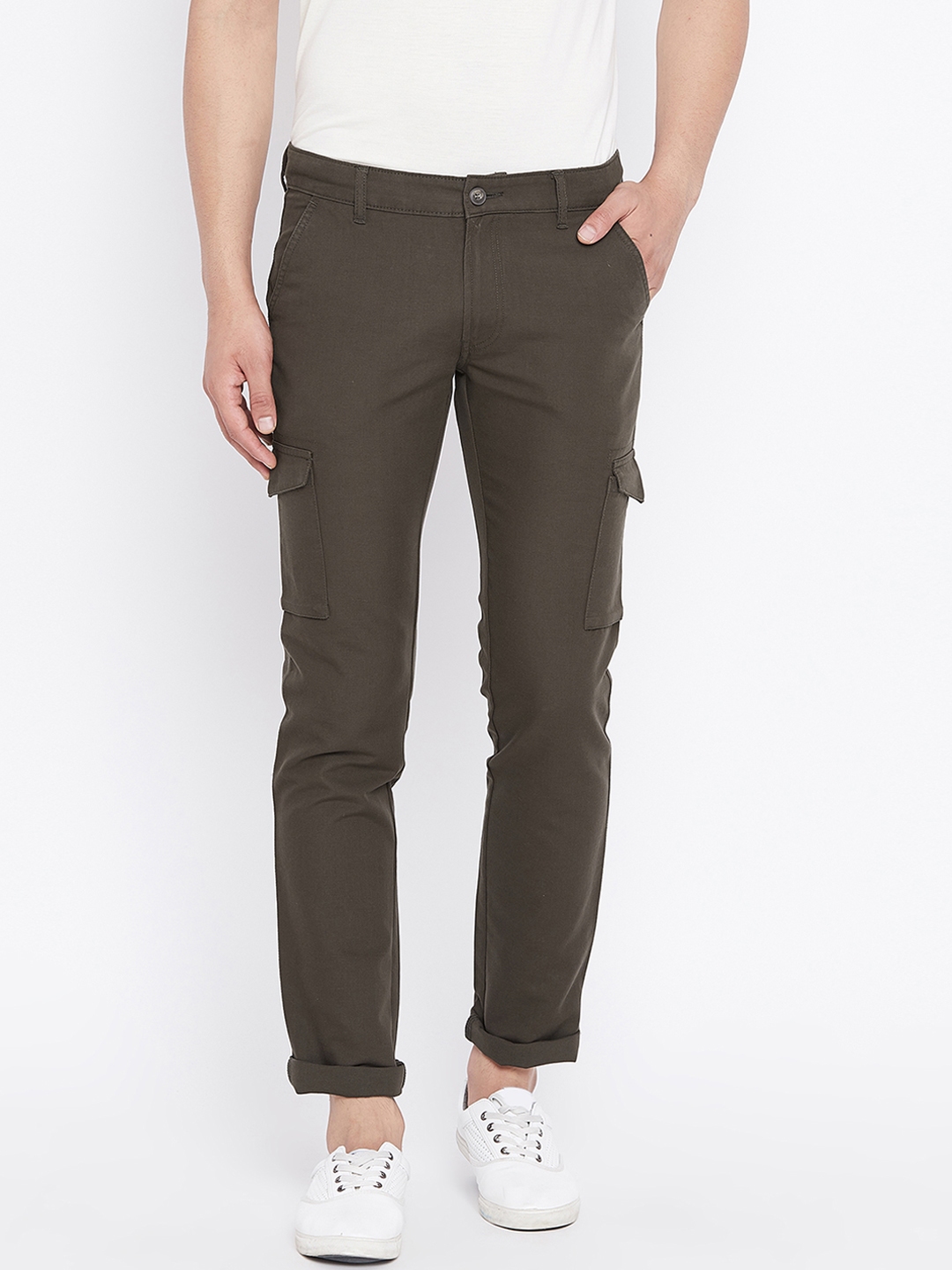 olive tapered pants
