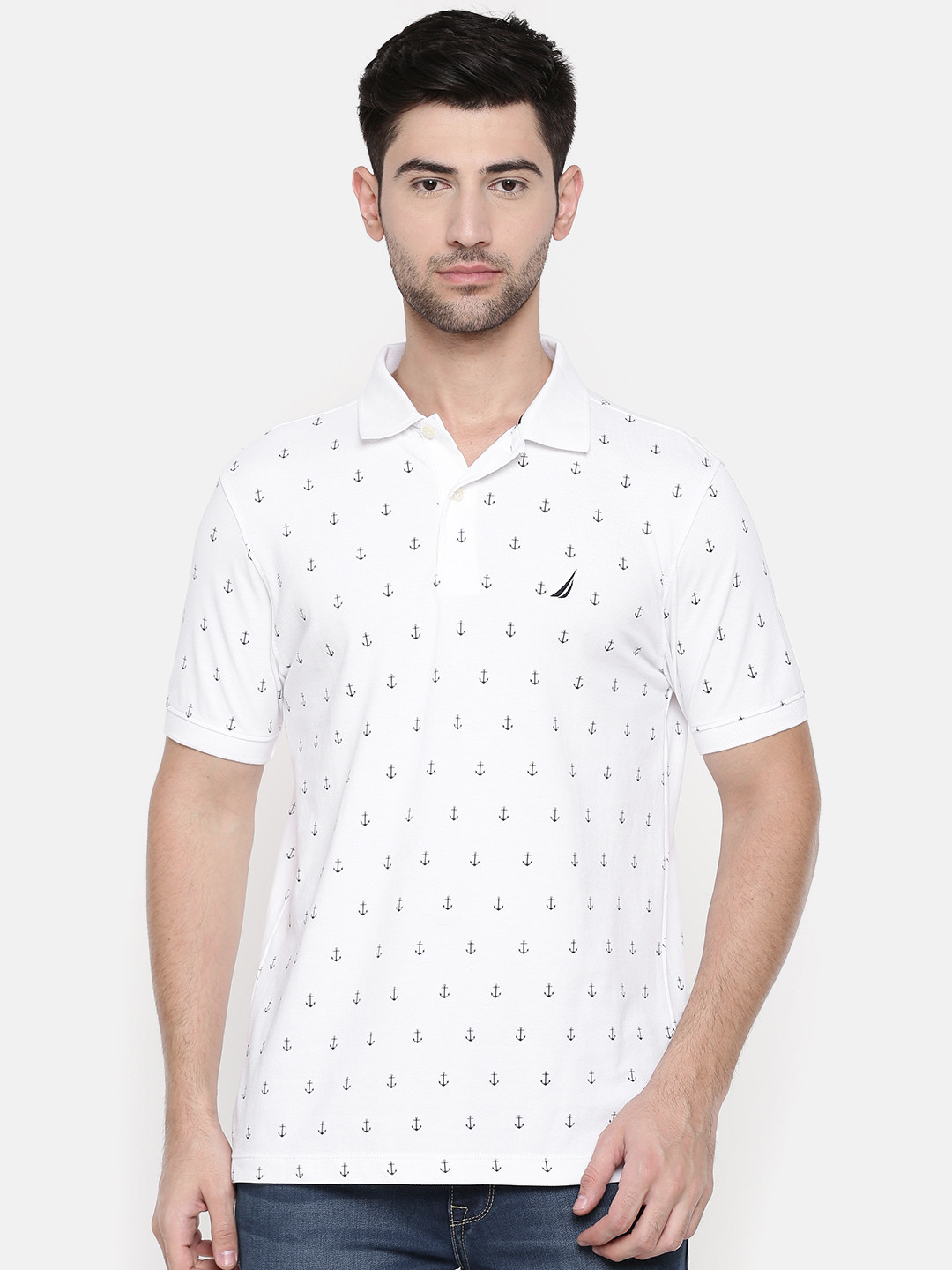 mens nautica white t shirt