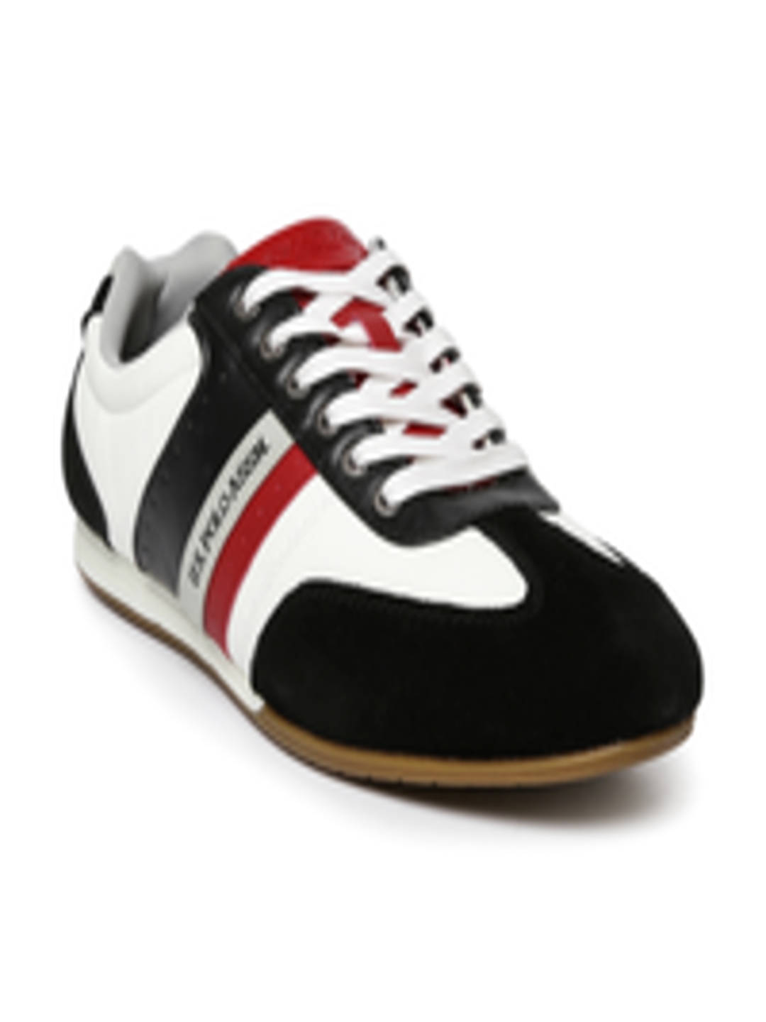 Buy U.S. Polo Assn. Men Black & White Colourblocked Sneakers - Casual ...