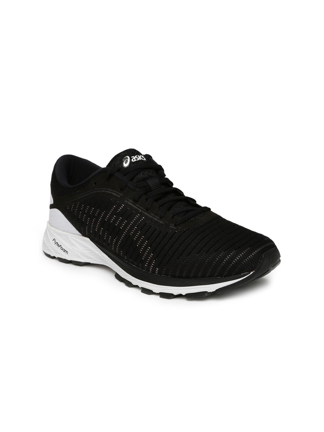 ladies black asics running shoes