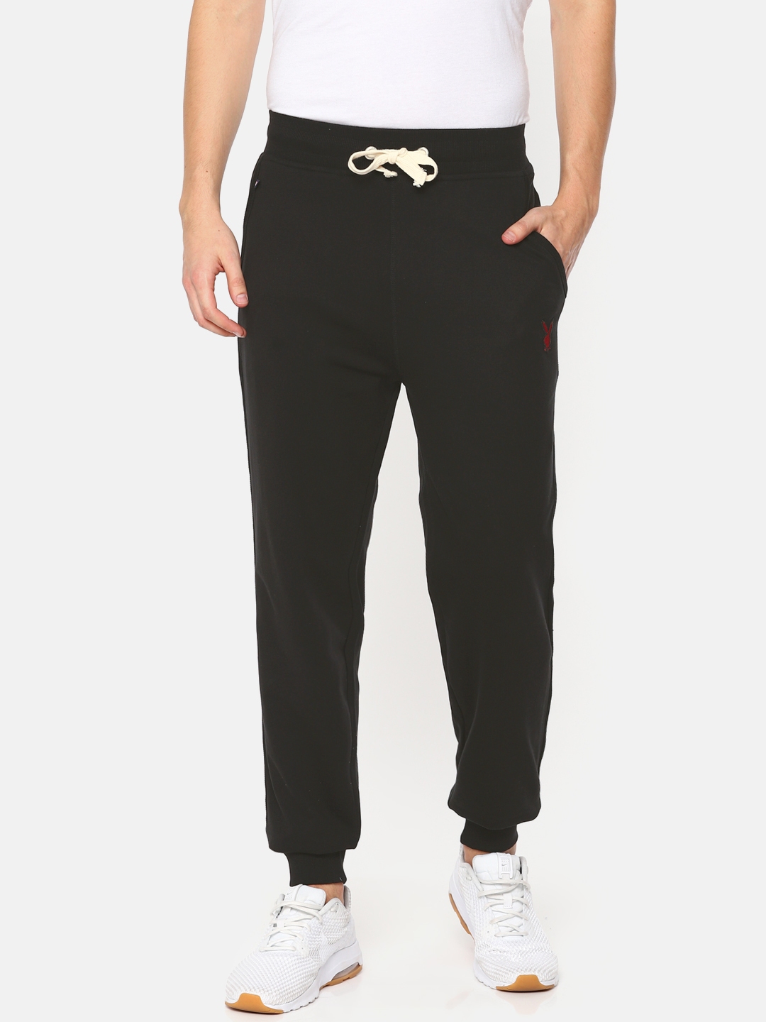 playboy joggers black