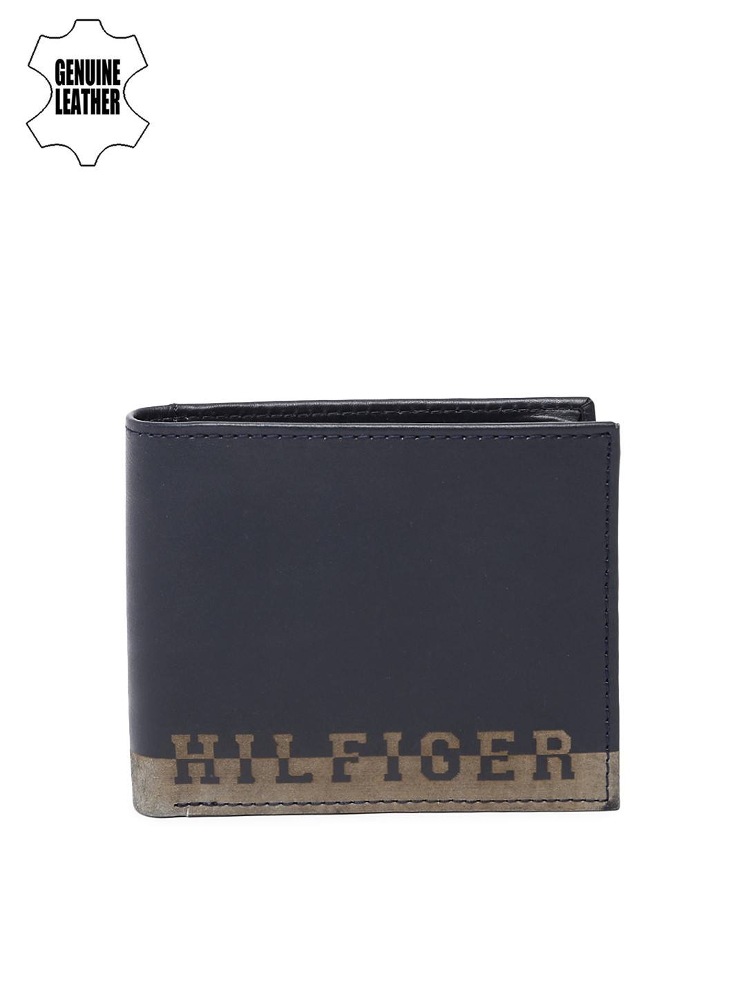 Buy Tommy Hilfiger Men Navy Blue Printed Two Fold Leather Wallet Wallets for Men 7469599 Myntra