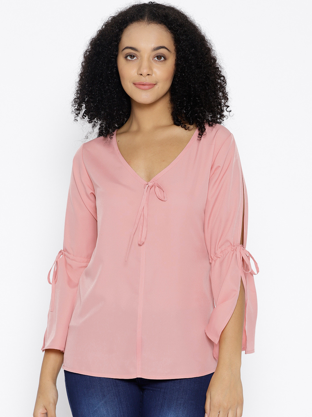 Buy U&F Women Pink Solid Top Tops for Women 7470890 Myntra