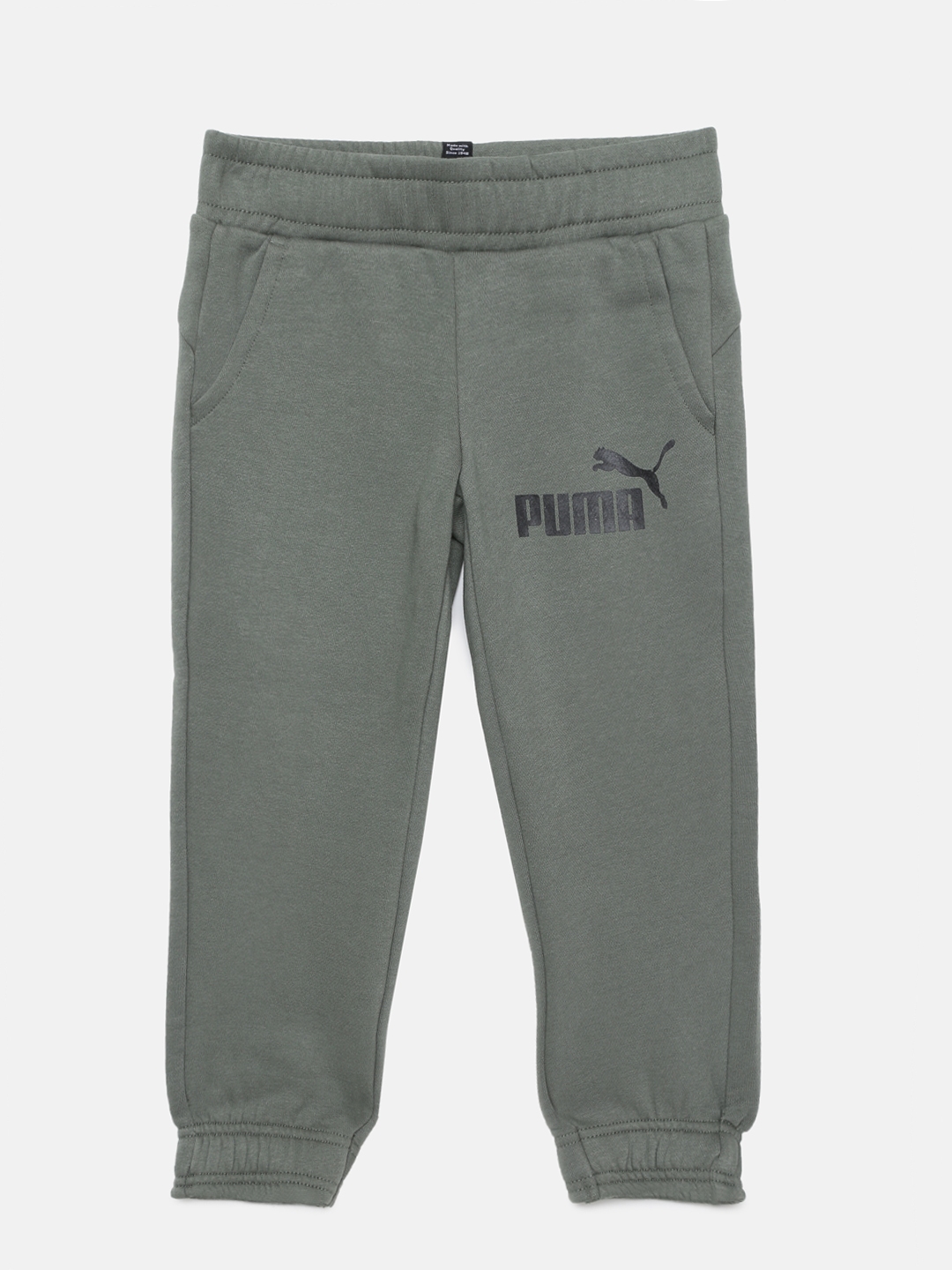 Buy Puma Boys Olive Solid ESS No.1 Joggers - Track Pants for Boys ...