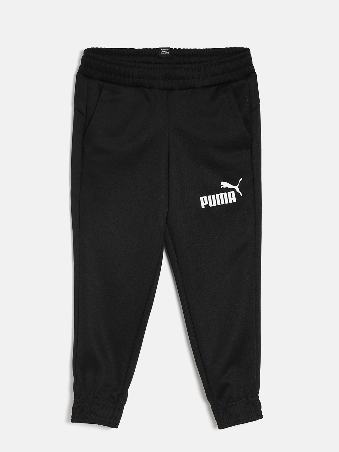Buy Puma Boys Black Essentials Poly Pants Joggers - Track Pants for ...