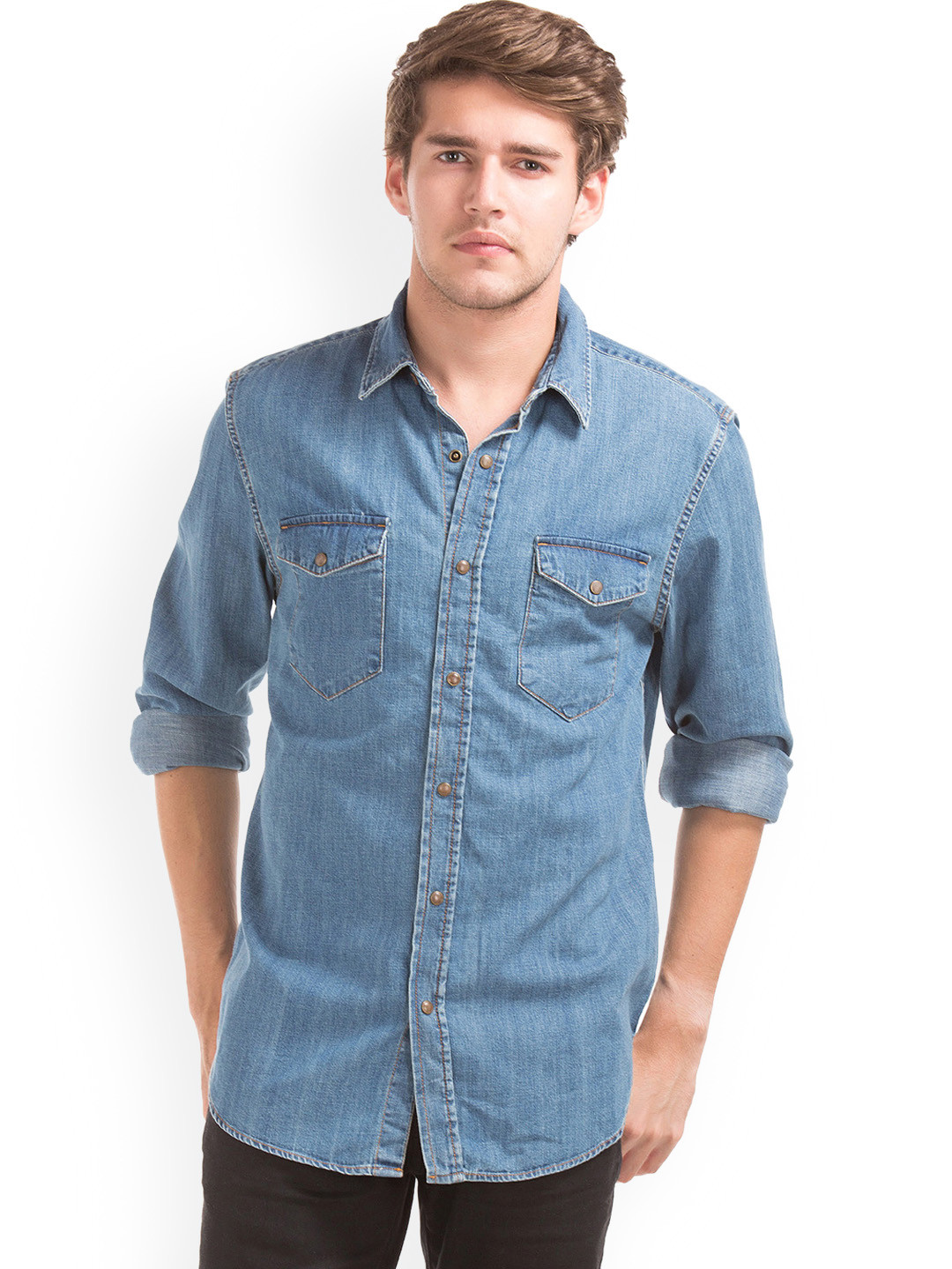 gap men's slim fit shirts