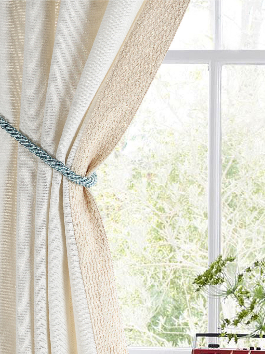 Buy Deco Window Green Curtain Tieback Curtain Tie And Hold Backs for