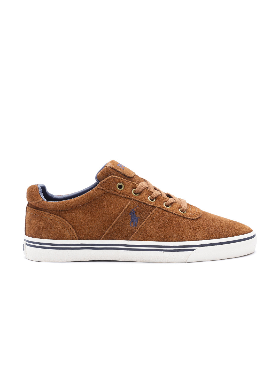 Buy Polo Ralph Lauren Men Brown Suede Sneakers - Casual Shoes for Men 7481344 | Myntra
