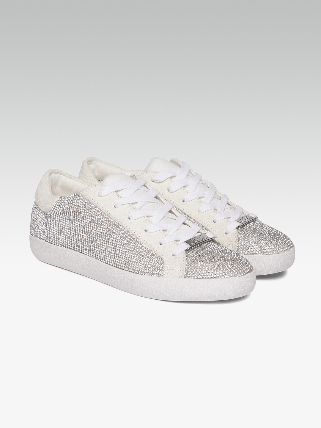 steve madden white canvas sneakers