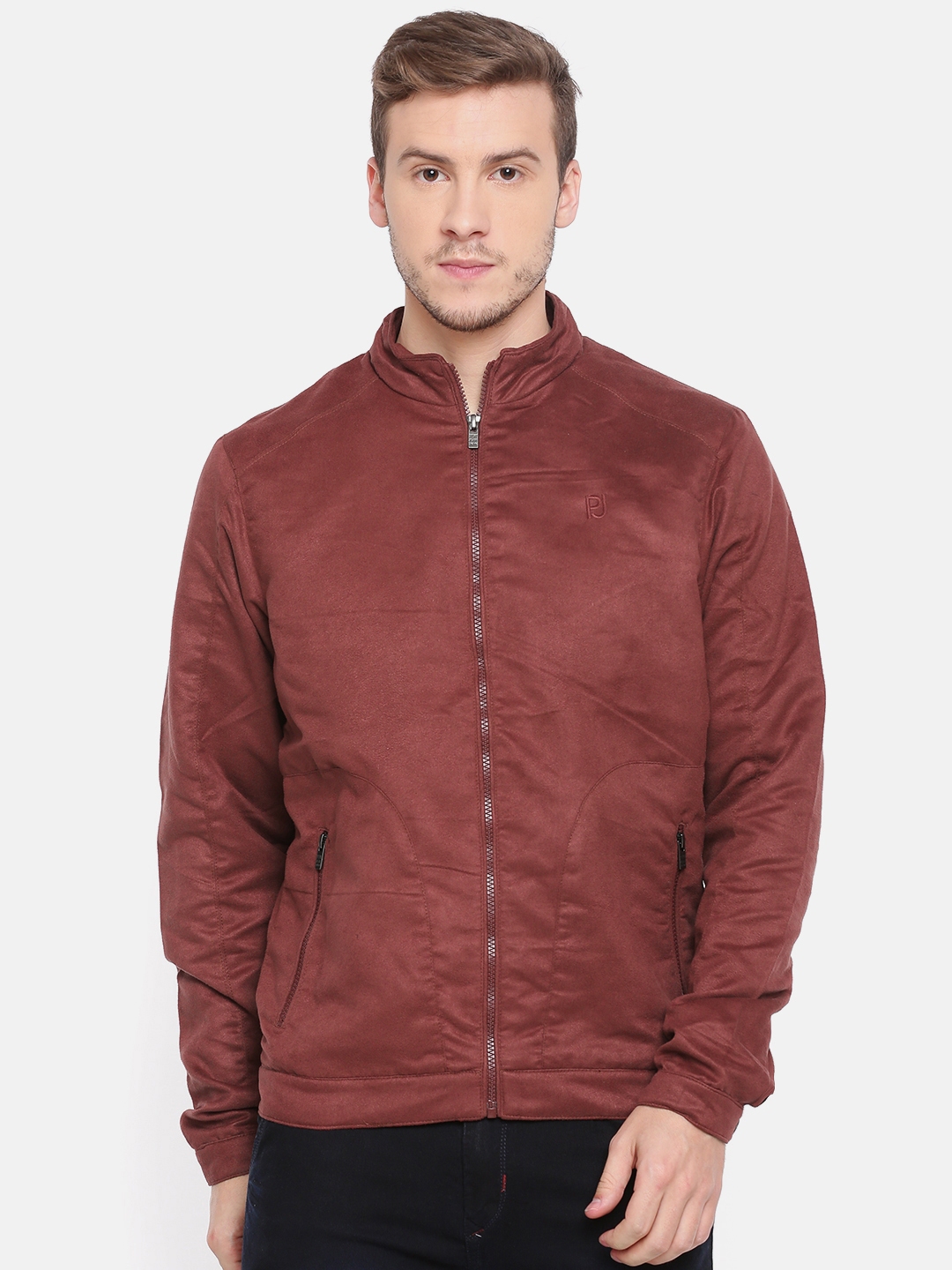 Buy Pepe Jeans Men Burgundy Solid Tailored Jacket Jackets for Men