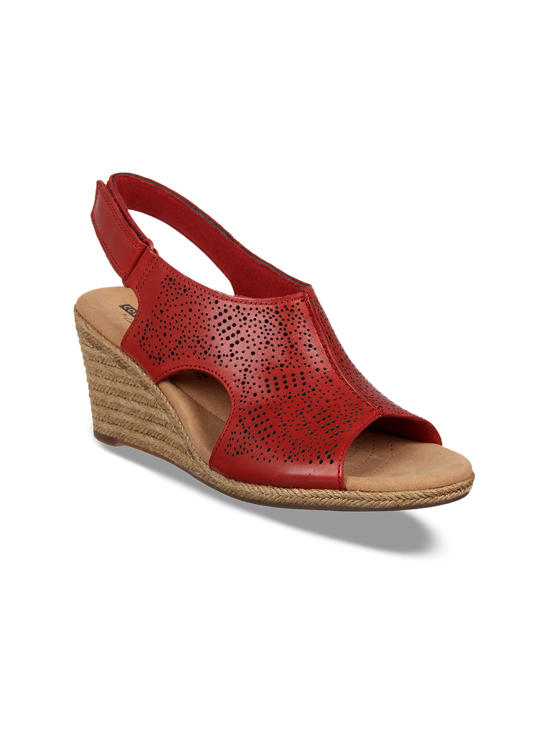 clarks red heels