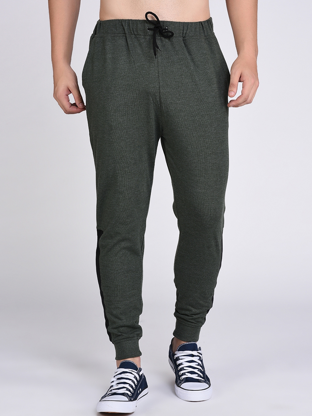 Buy Rigo Men Olive Green Joggers - Track Pants for Men 7502270 | Myntra