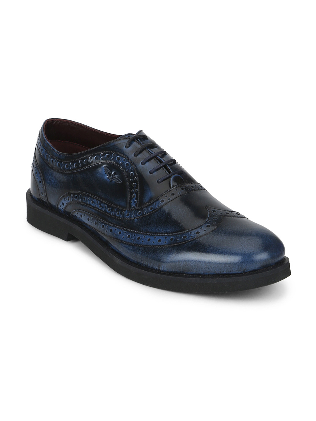 Buy Park Avenue Men's Navy Blue Leather Oxfords Formal Shoes for Men
