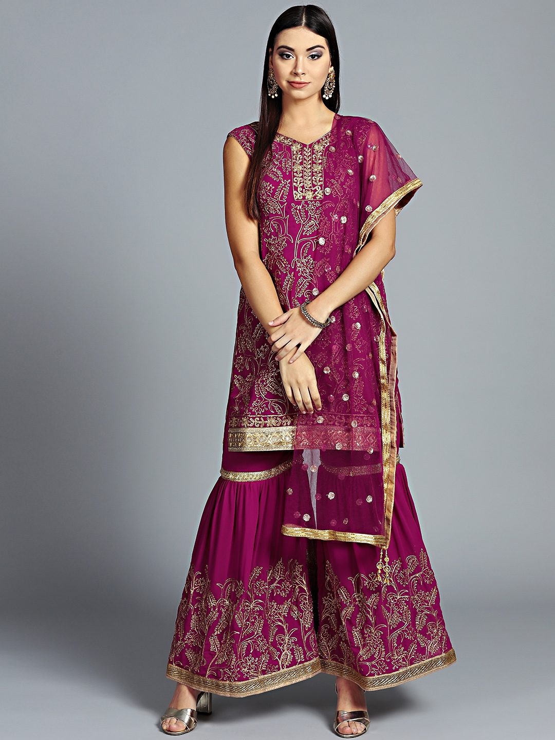 sharara set in myntra