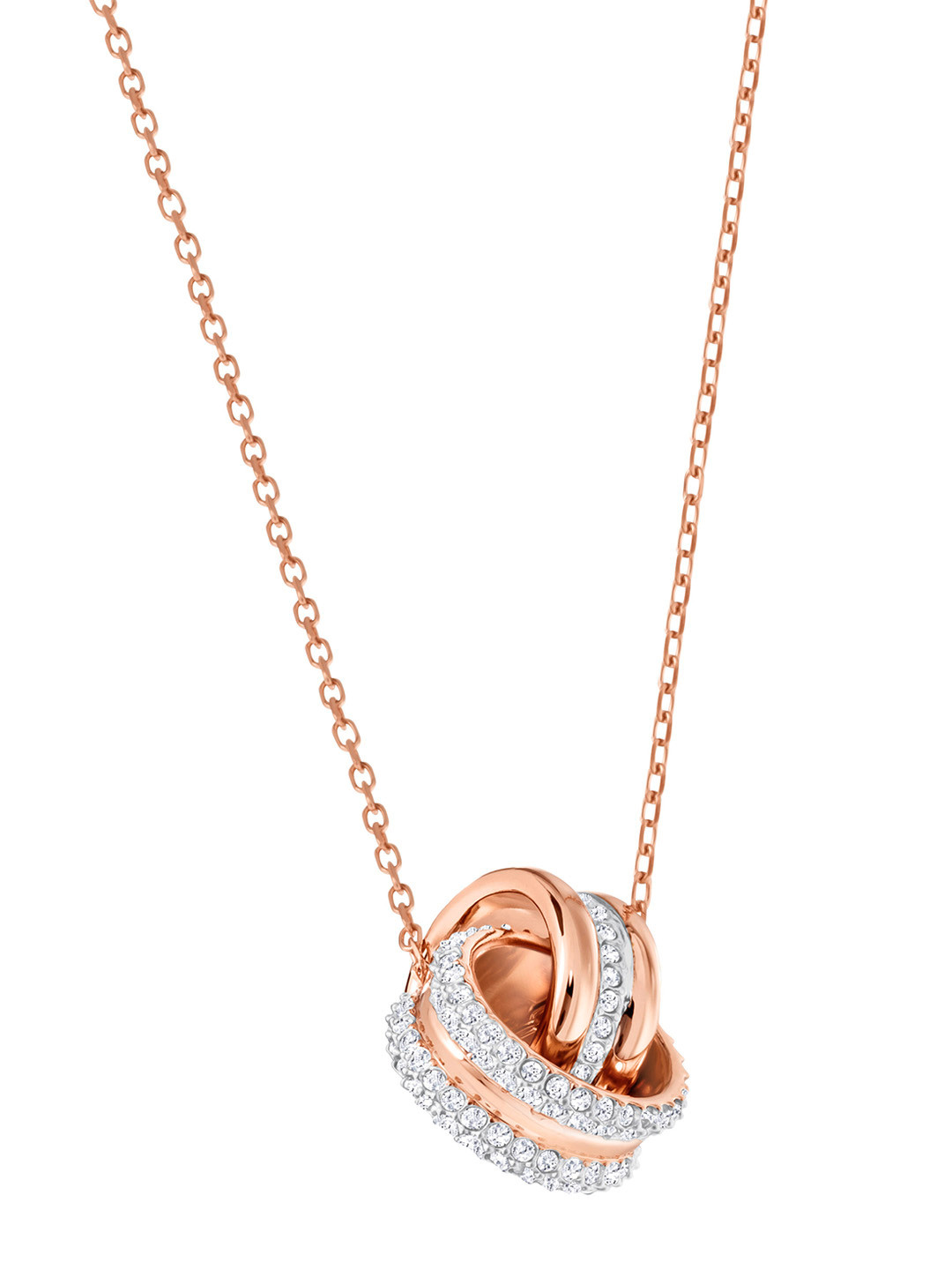 Buy SWAROVSKI Rose Gold Plated Chain Necklace And Chains