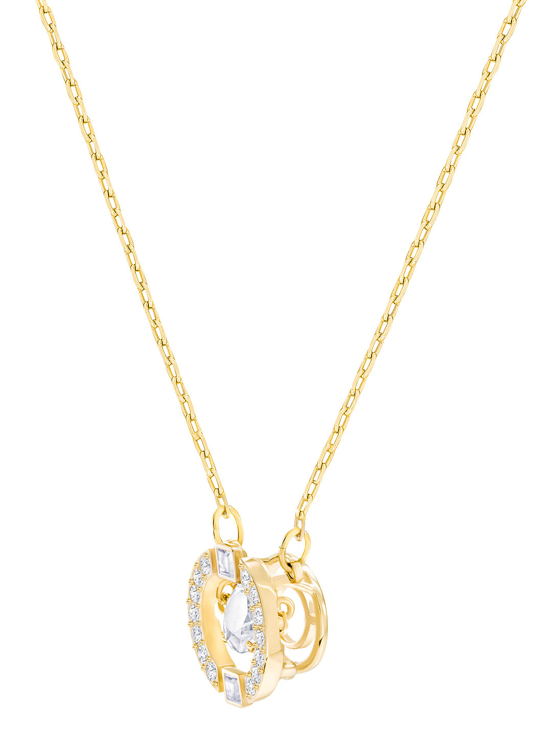 Swarovski gold chain necklace Clearance