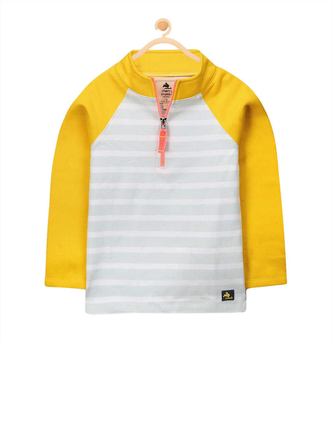 yellow striped sweatshirt