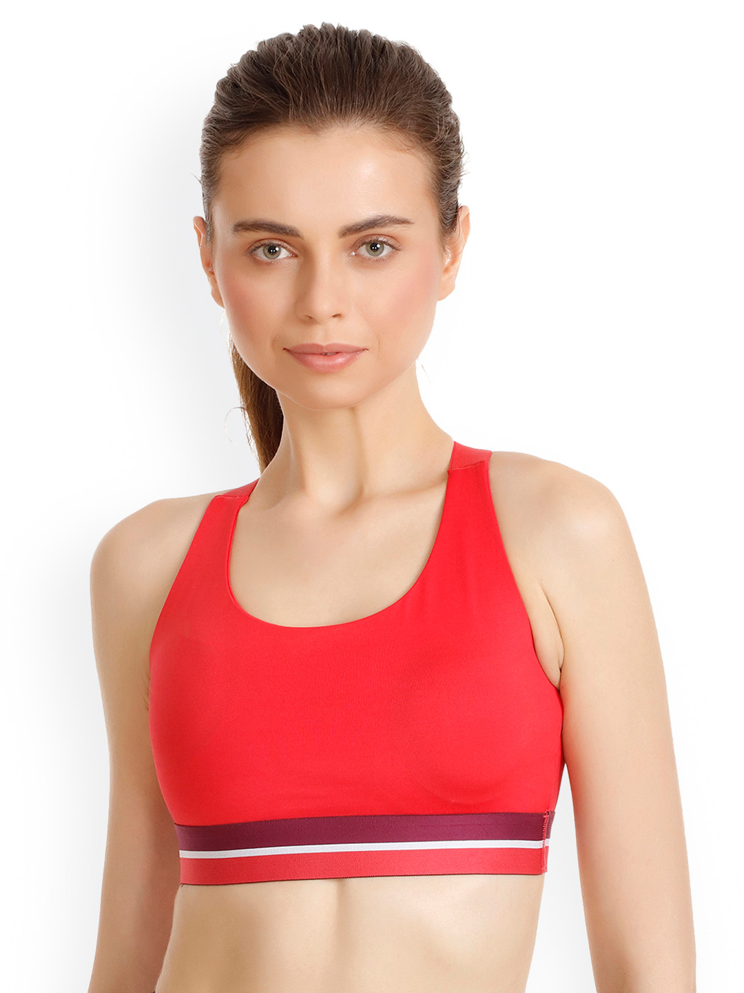 Buy Zivame Coral Solid Non Wired Non Padded Sports Bra Bra for Women