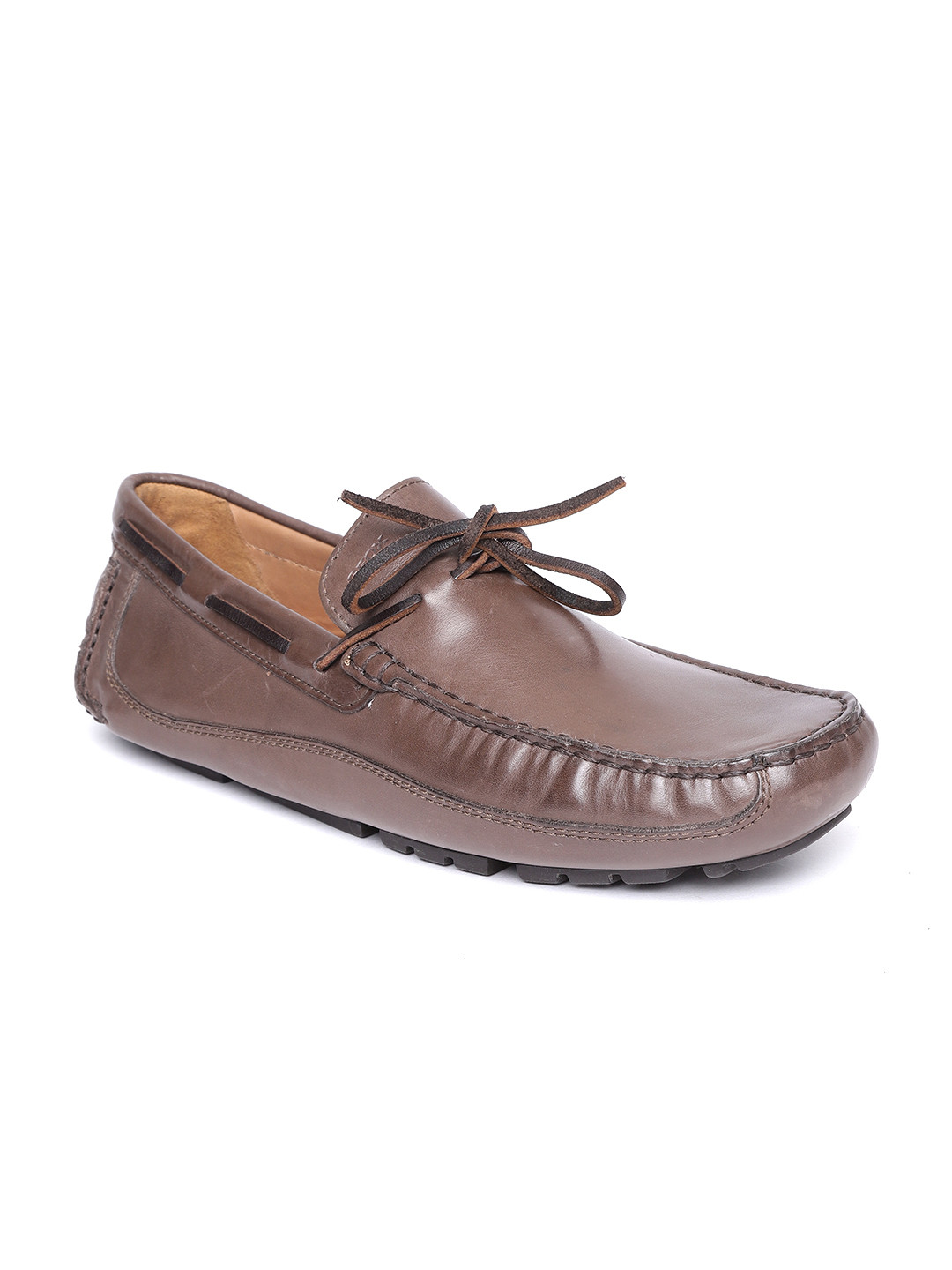 Buy Geox Men Brown Leather Boat Shoes Casual Shoes for