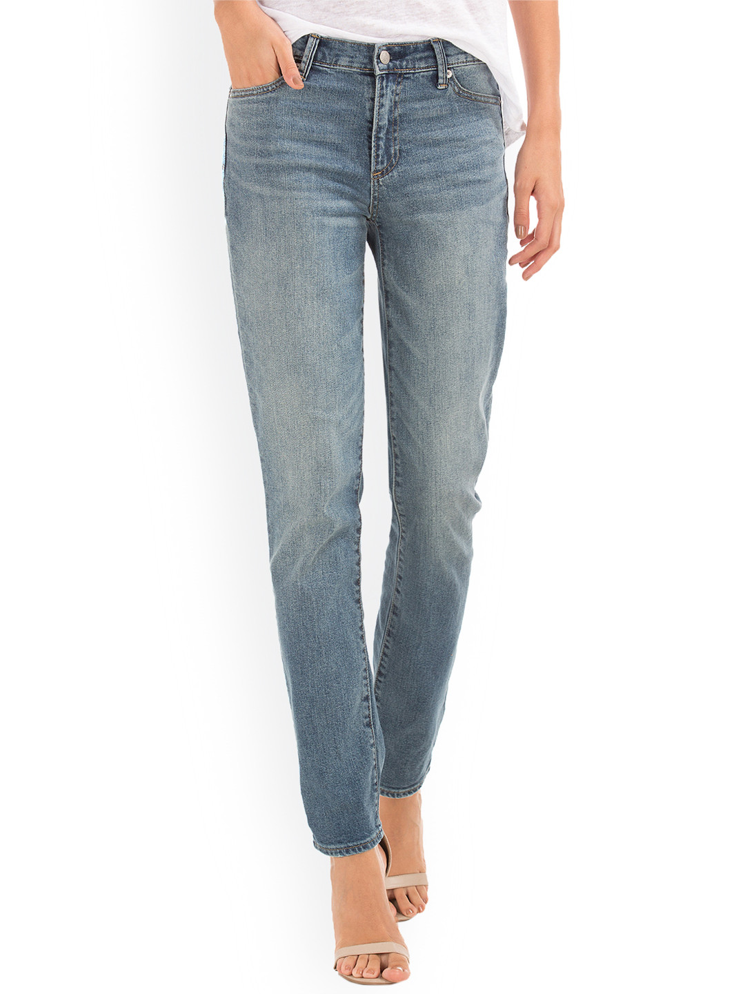 Buy GAP Women Blue Authentic 1969 Real Straight Jeans Jeans for Women