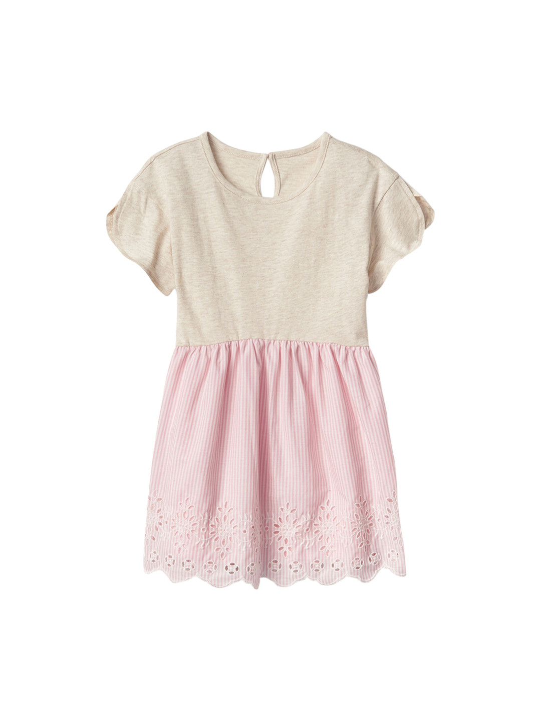Buy GAP Pink Toddler Girl Eyelet Mix Fabric Dress Dresses for Girls
